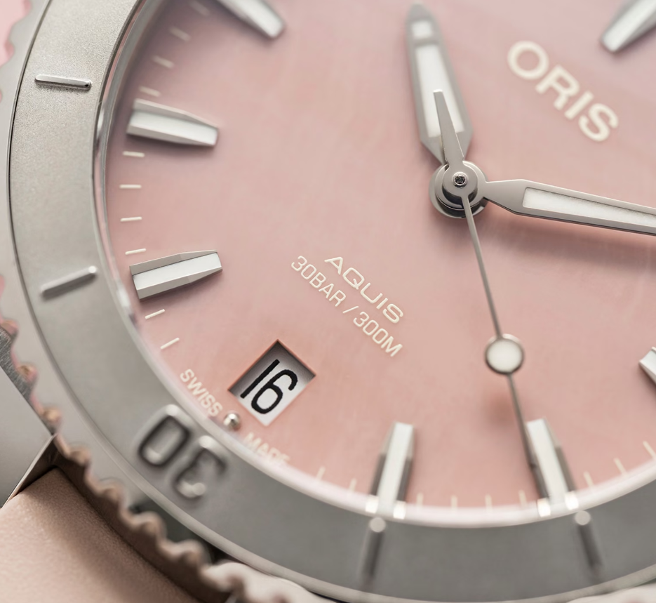 ORIS  Женские швейцарские часы, автоматический механизм, сталь, 36,5 мм